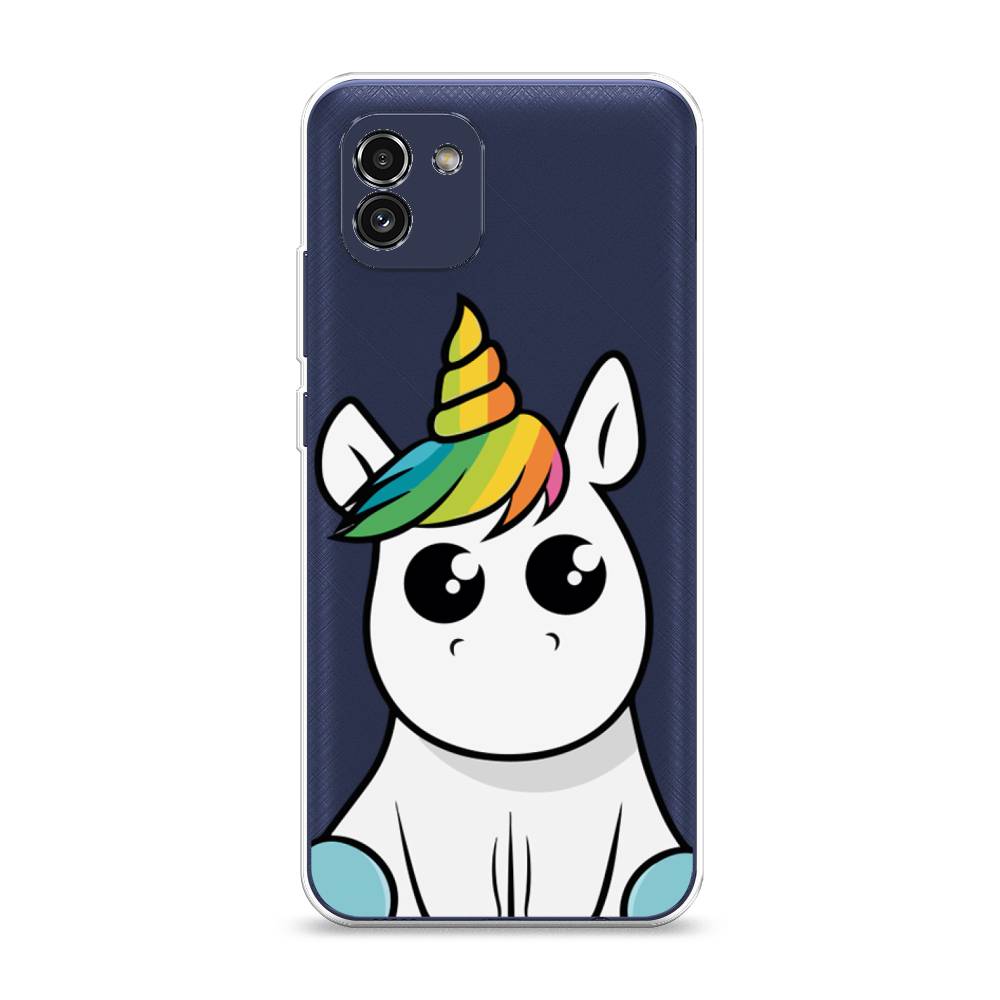 

Чехол Awog "Глазастый единорог" для Samsung Galaxy A03