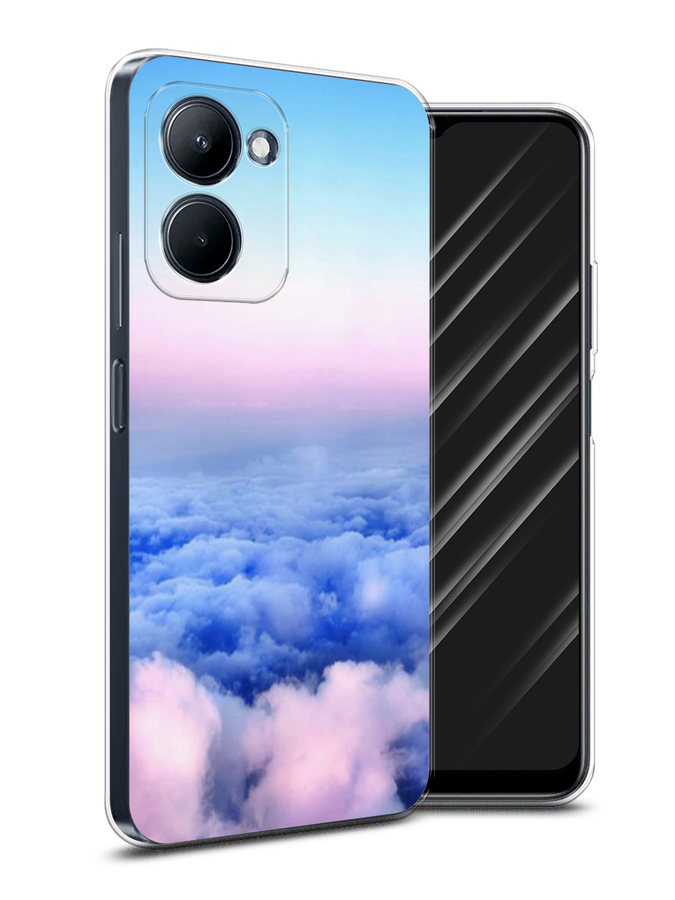 

Чехол Awog на Realme C33 "Облака", Голубой;розовый, 2511350-4