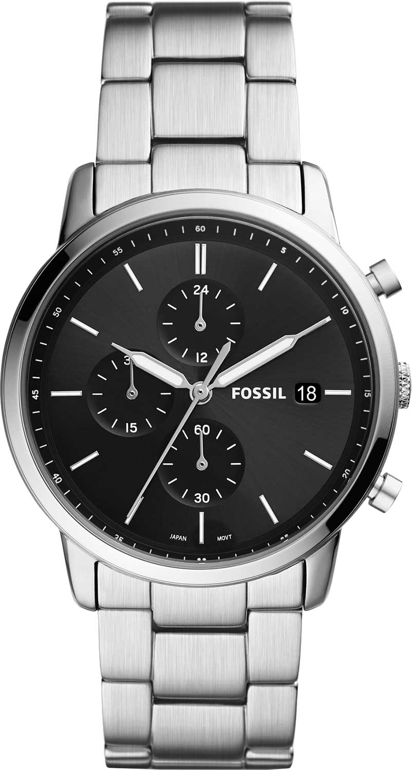 фото Наручные часы мужские fossil fs5847 серебристые