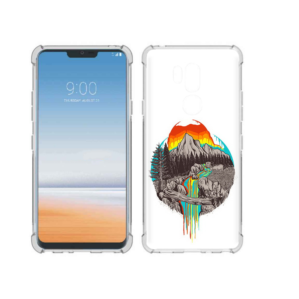

Чехол MyPads Tocco для LG G7 ThinQ Радужный водопад, Прозрачный, Tocco