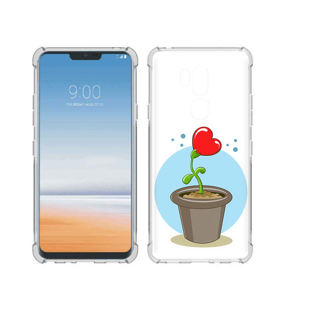 

Чехол MyPads Tocco для LG G7 ThinQ Растение любви 14 февраля, Прозрачный, Tocco