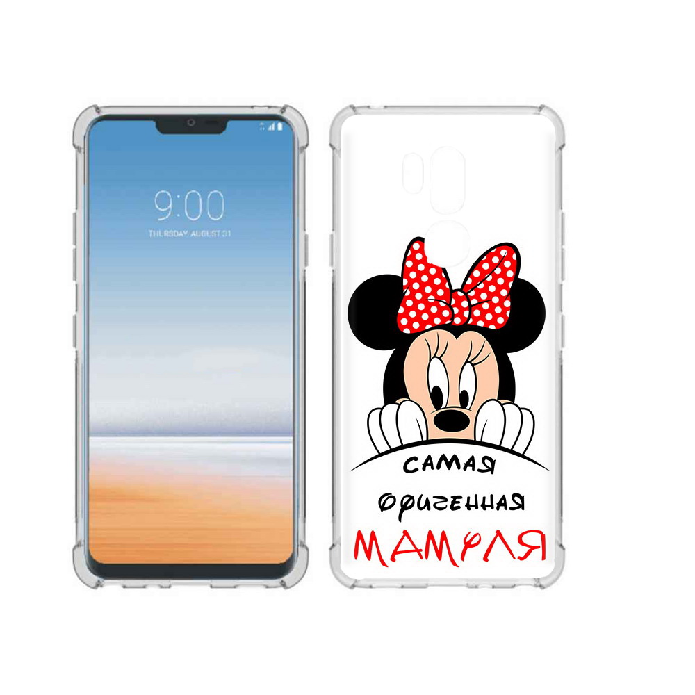 

Чехол MyPads Tocco для LG G7 ThinQ Самая лучшая мамуля Мини Маус, Прозрачный, Tocco