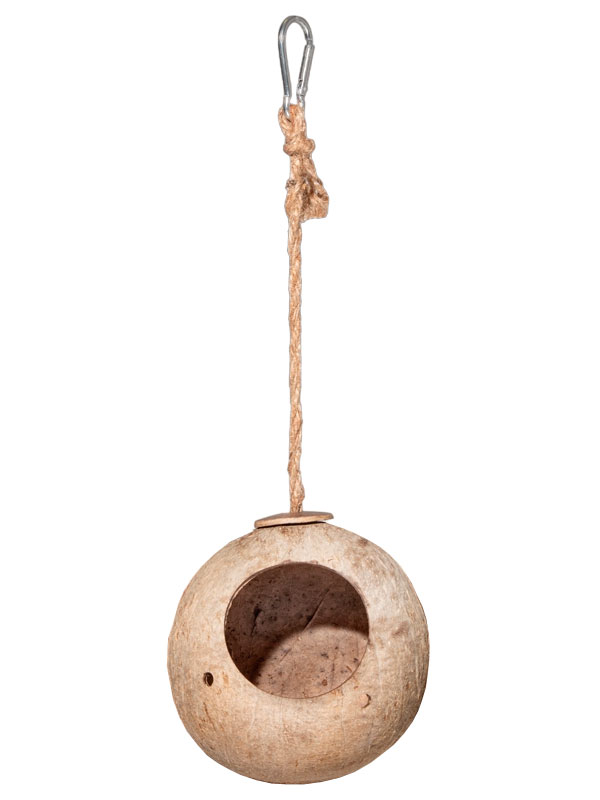 Домик для птиц Triol Natural Баунти из кокоса, 10,5х10,5х10,5см