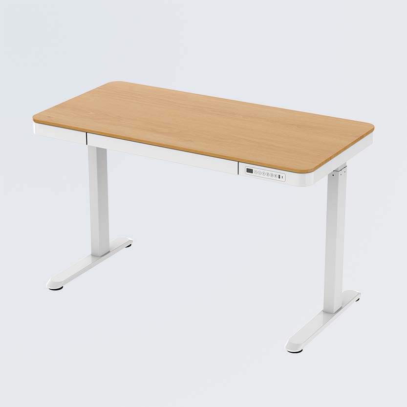 Компьютерный стол с регулировкой высоты TableSage ET119MW Клен/Белый