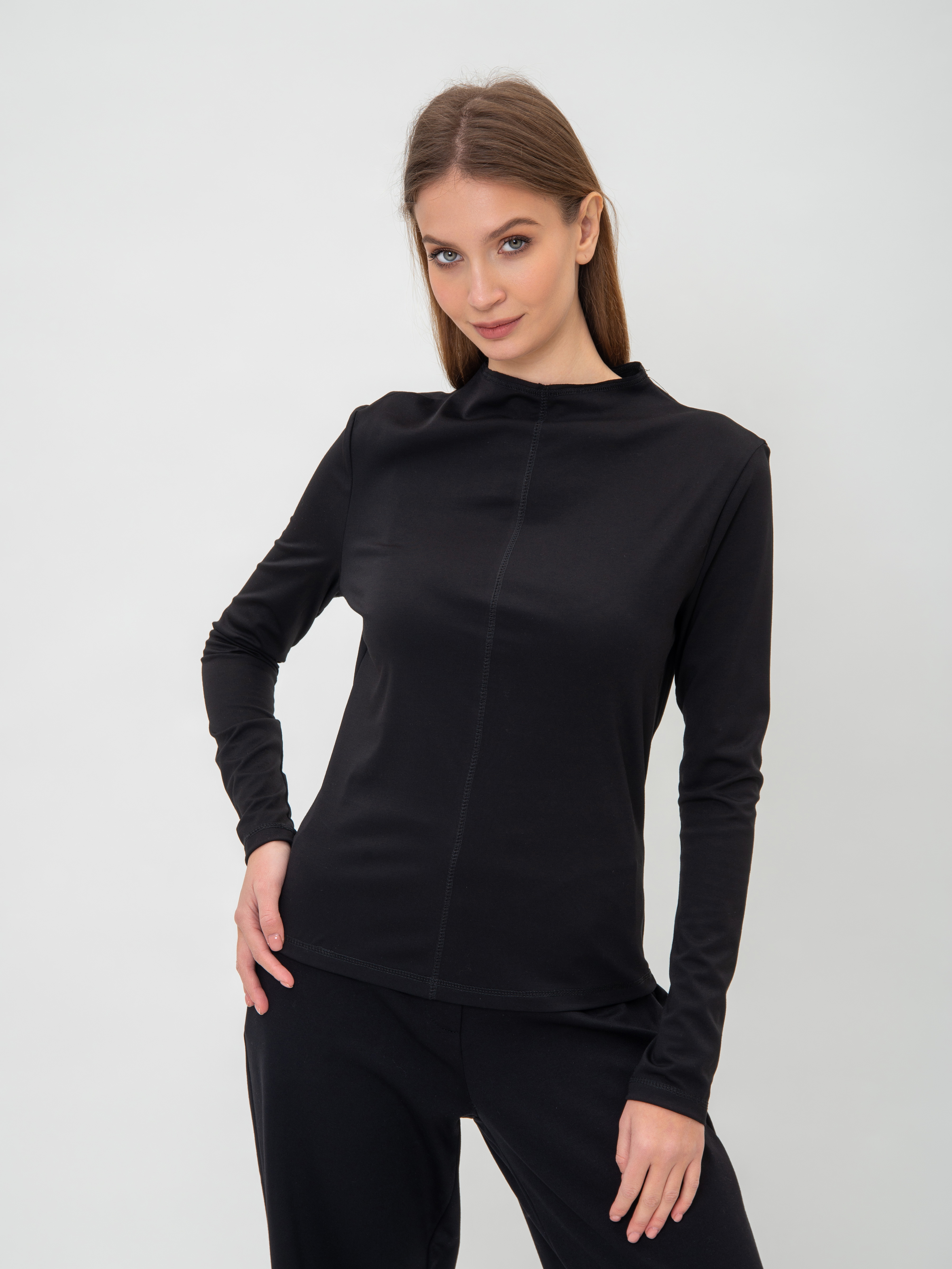 Лонгслив женский Amuleto Alessa черный L