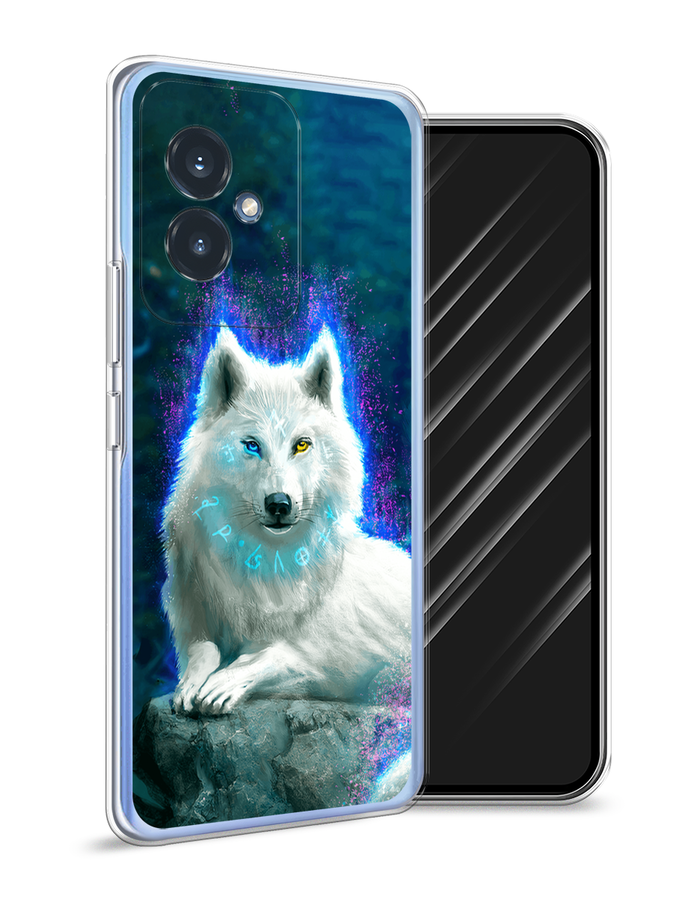 

Чехол Awog на Honor 100 "Белоснежный волк", Белый;зеленый;фиолетовый, 6122750-1
