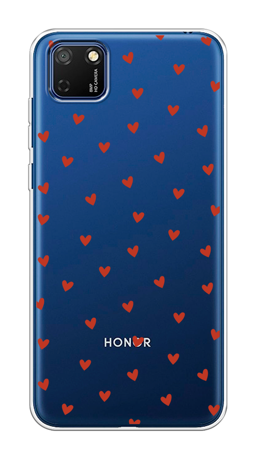 

Чехол на Honor 9S, Huawei Y5p "Red hearts", Красный;прозрачный, 6102650-1