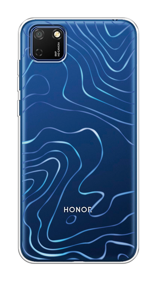 

Чехол на Honor 9S, Huawei Y5p "Blue lines", Прозрачный;синий, 6102650-1