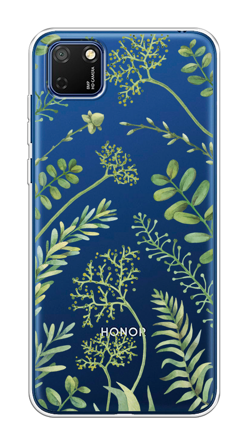 

Чехол на Honor 9S, Huawei Y5p "Green Leaves", Зеленый;прозрачный, 6102650-1