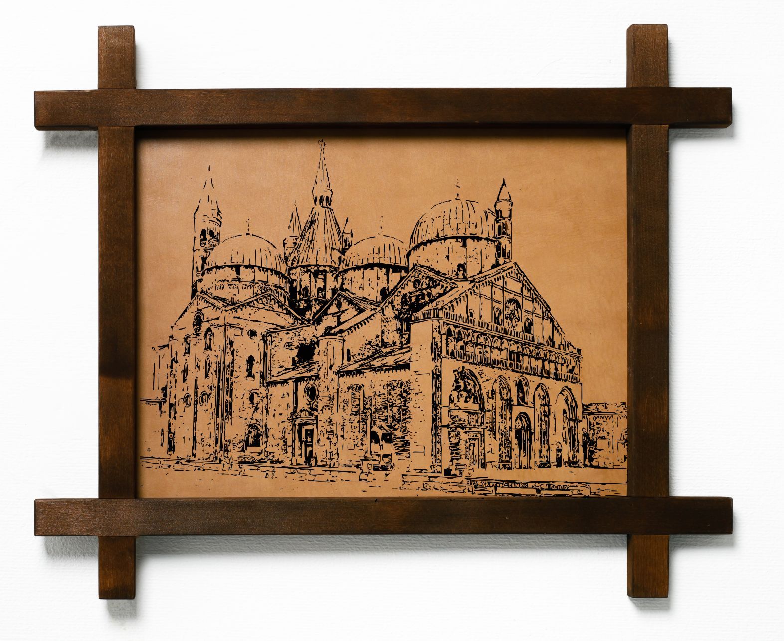

Картина BoomGift "Собор", подарок, натуральная кожа, 180