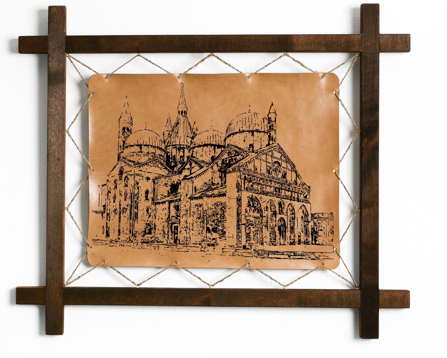 

Картина BoomGift "Собор", подарок, натуральная кожа, 180