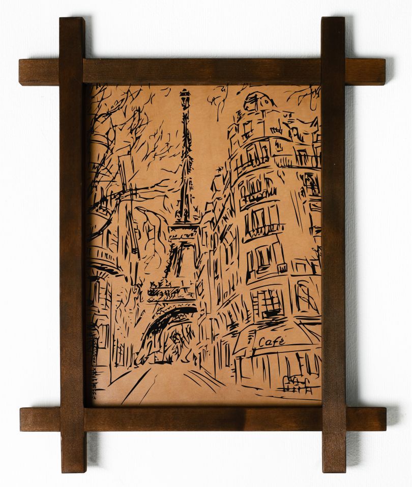 

Картина BoomGift "Париж", подарок, натуральная кожа, 181