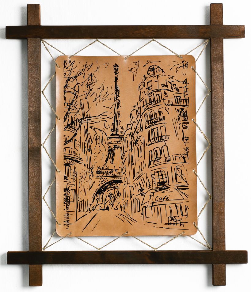 

Картина BoomGift "Париж", подарок, натуральная кожа, 181