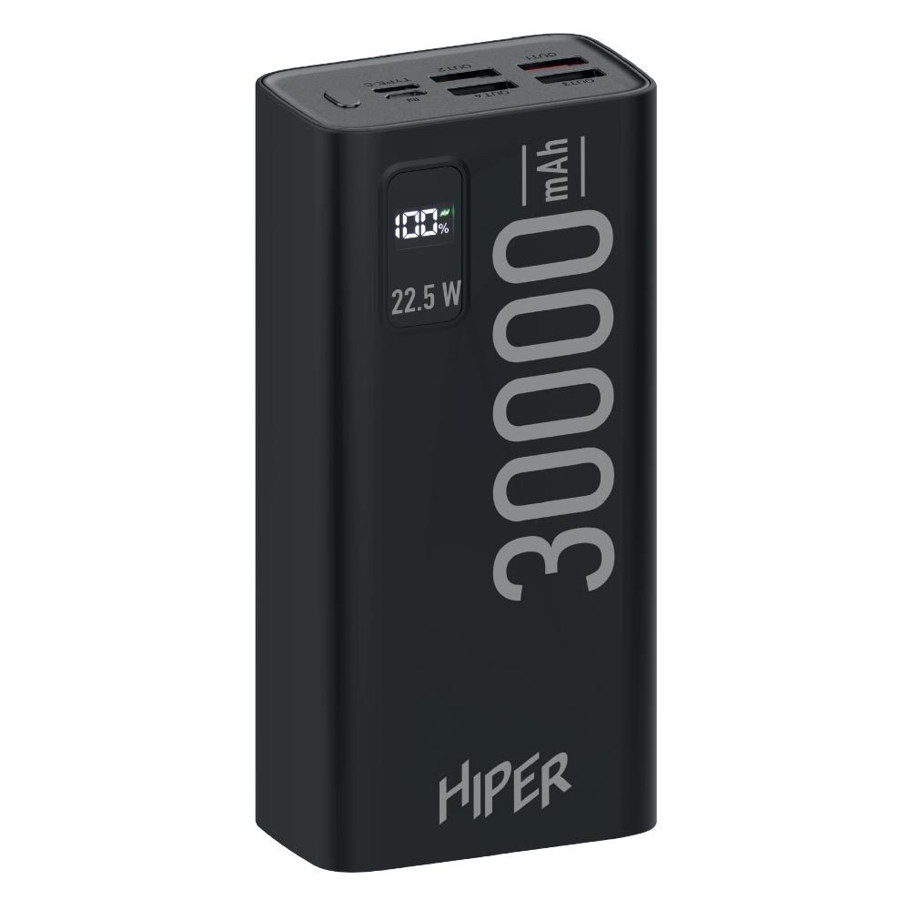 

Внешний аккумулятор Hiper EP 30000 Black, EP 30000 BLACK