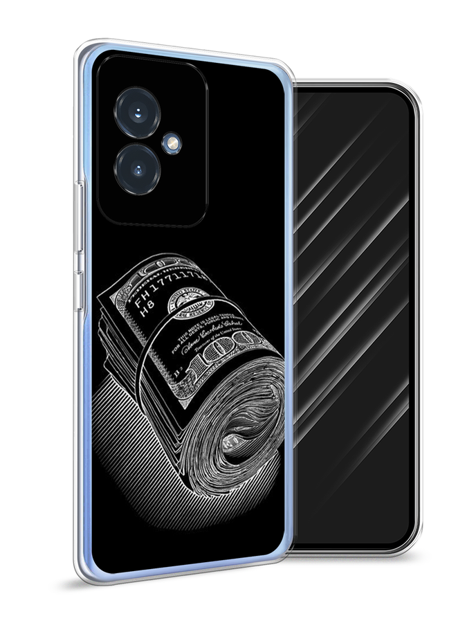 

Чехол Awog на Honor 100 "Кубышка денег", Черный;серебристый, 6122750-1