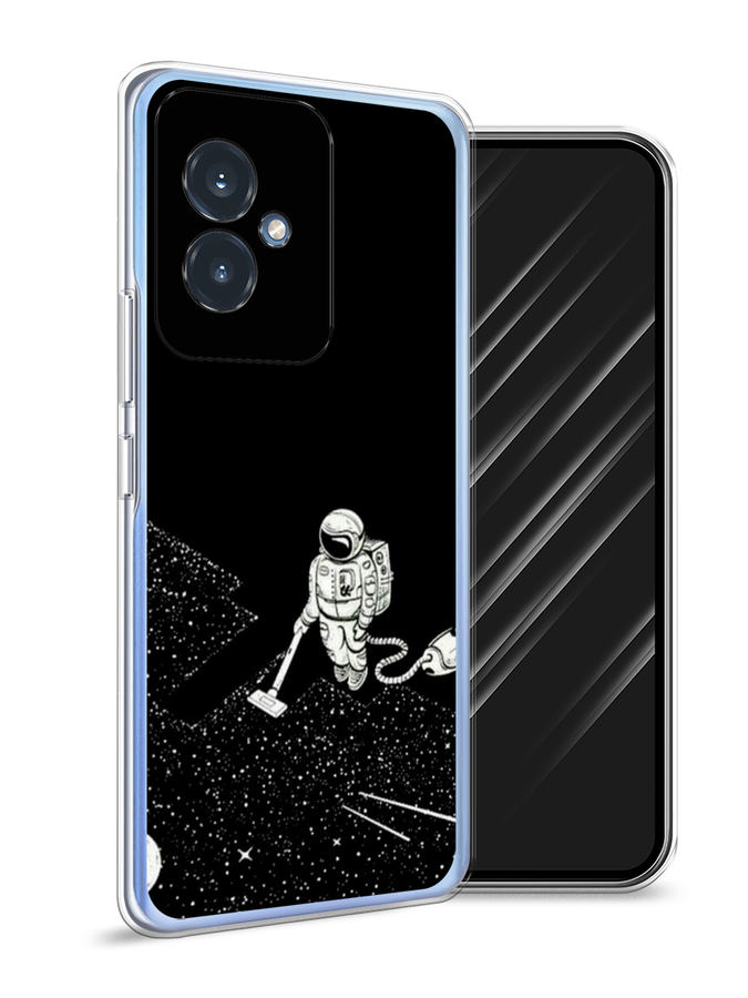 

Чехол Awog на Honor 100 "Космонавт с пылесосом", Белый, 6122750-1