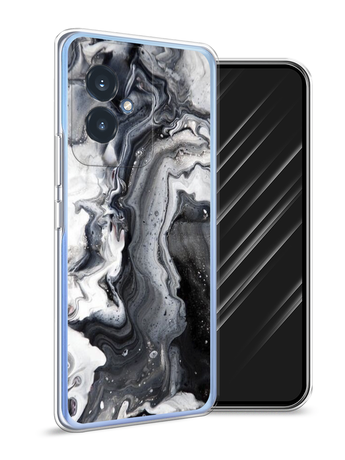 

Чехол Awog на Honor 100 "Бело-черные сложные полосы", Серый;серебристый;белый, 6122750-1