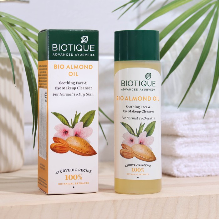 

Масло для снятия макияжа "Biotique", миндальное масло, 120 мл
