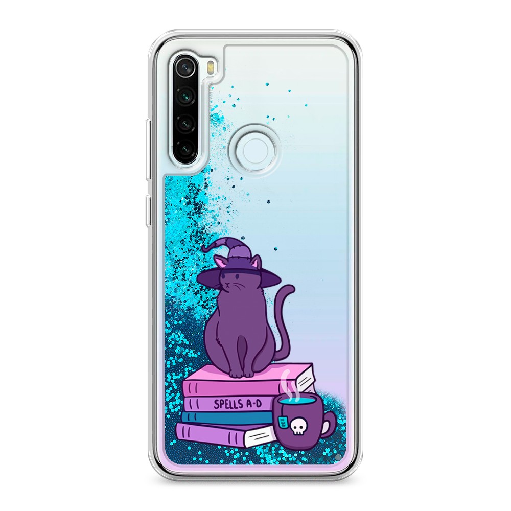 фото Жидкий чехол с блестками "magic cat" на xiaomi redmi note 8t awog