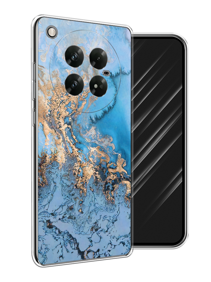 

Чехол Awog на Infinix Zero 40 5G "Морозная лавина синяя", Серебристый, 3106650-1