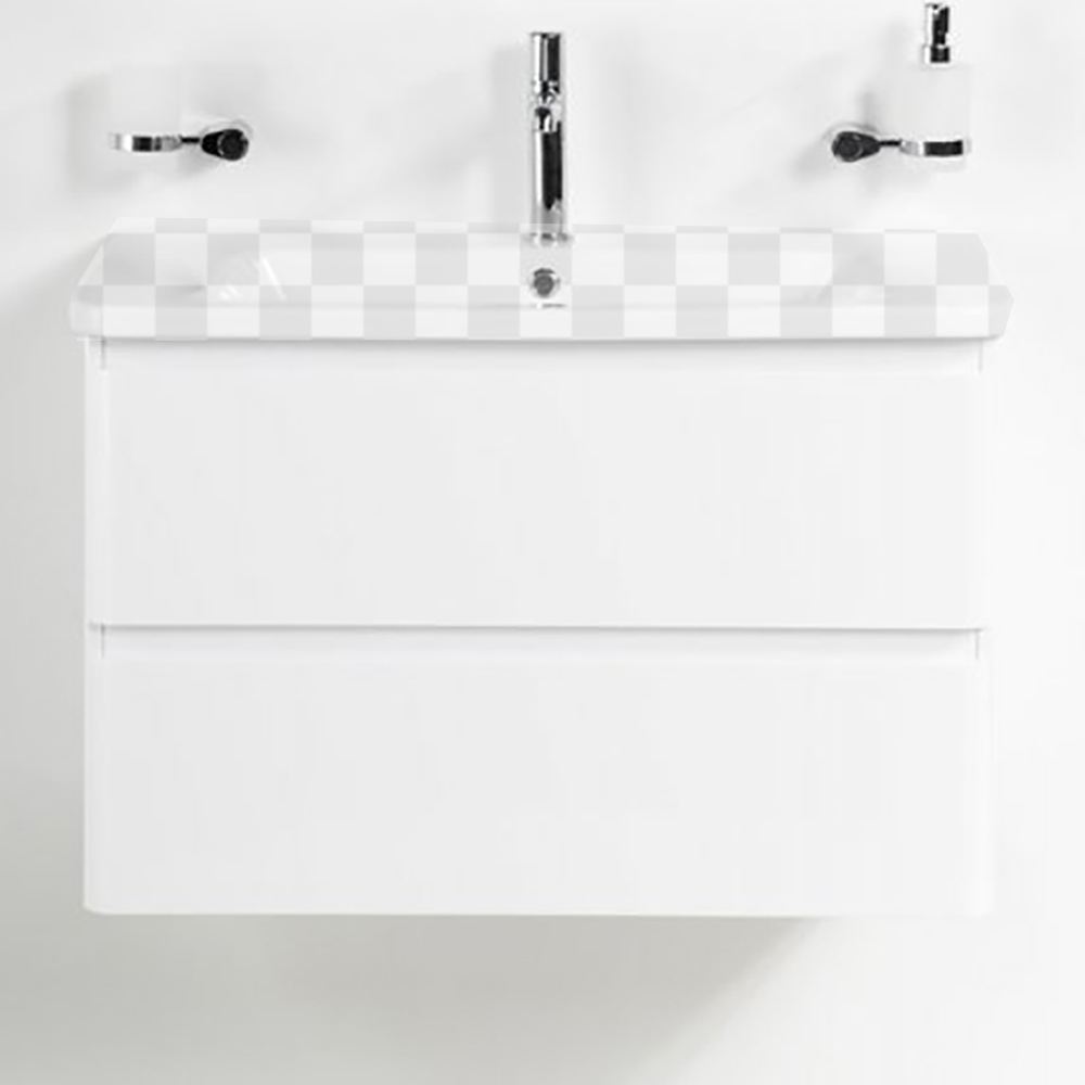 фото Тумба под раковину belbagno albano cer-1050-2c-so-bl bianco lucido