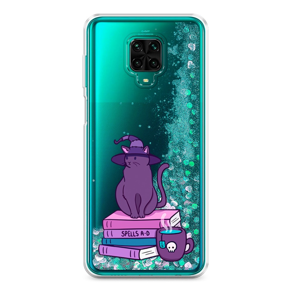 фото Жидкий чехол с блестками "magic cat" на xiaomi redmi note 9 pro awog