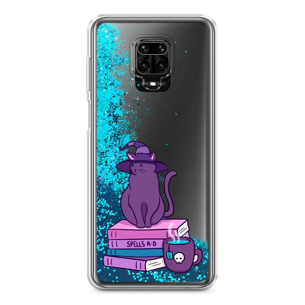 фото Жидкий чехол с блестками "magic cat" на xiaomi redmi note 9s awog