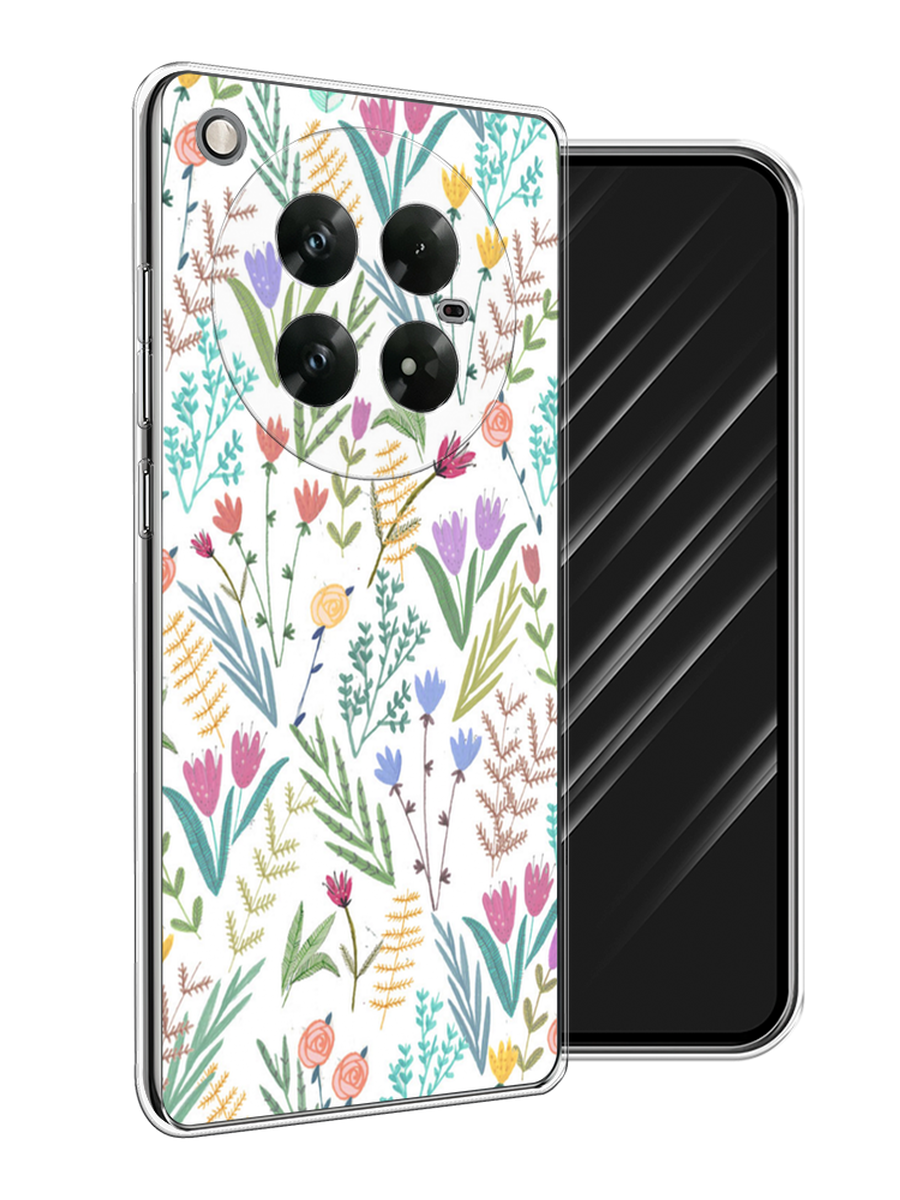 

Чехол Awog на Infinix Zero 40 5G "Полевые цветы рисунок", Белый;зеленый, 3106650-1