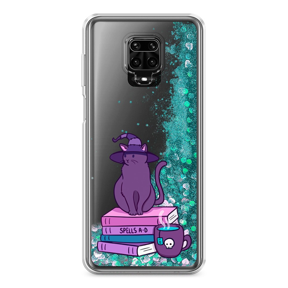 фото Жидкий чехол с блестками "magic cat" на xiaomi redmi note 9s awog