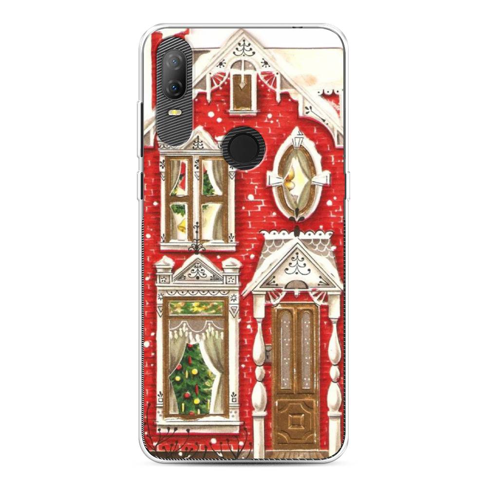 

Чехол на Alcatel 1V (2020) 5007U "Пряничный домик", Белый;красный;зеленый, 170950-5