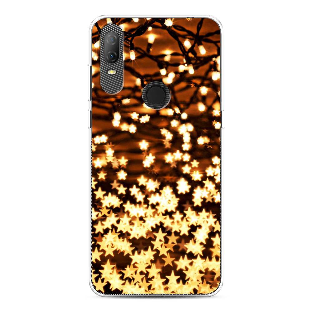 

Чехол на Alcatel 1V (2020) 5007U "Новогодняя гирлянда", Золотистый, 170950-5