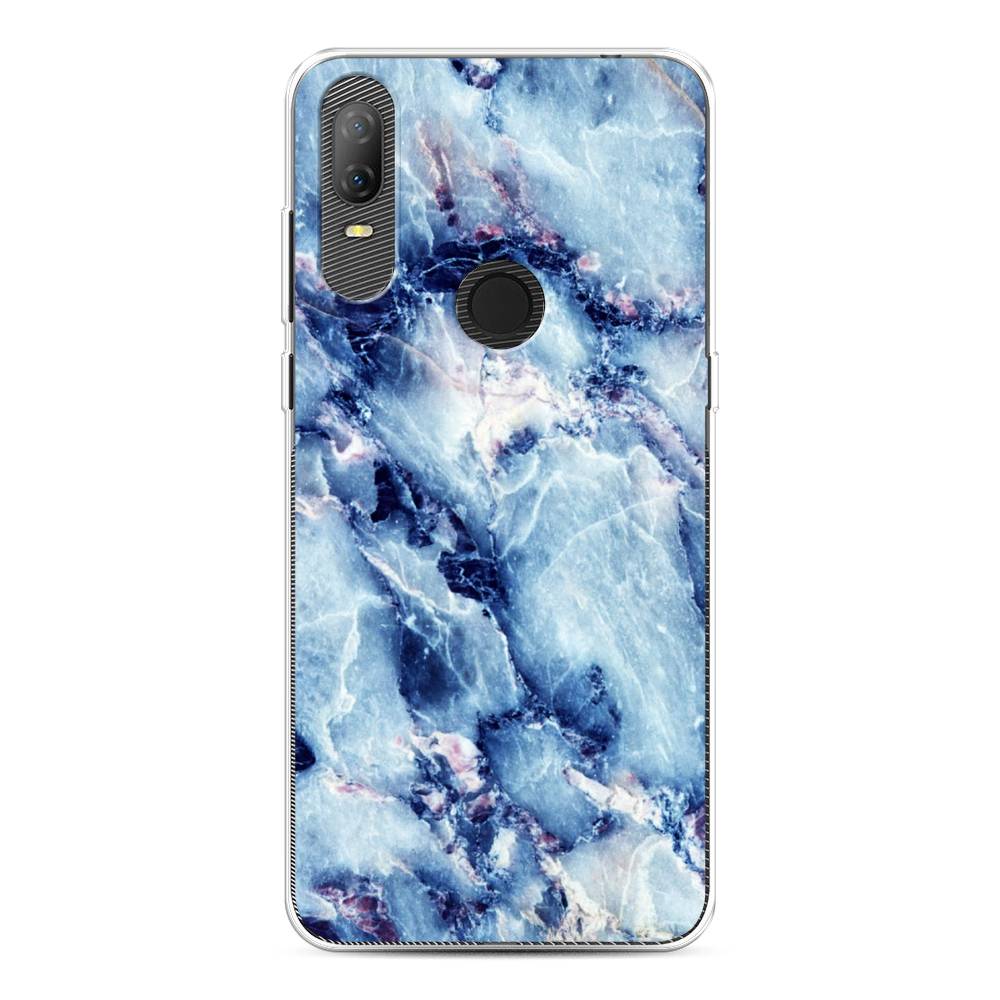 

Чехол на Alcatel 1V (2020) 5007U "Мрамор с синими прожилками", Синий, 170950-3