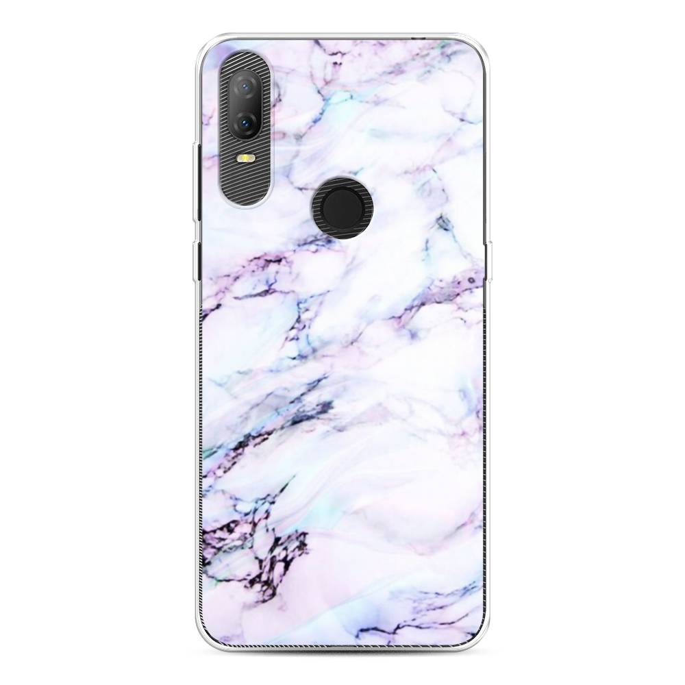 

Чехол на Alcatel 1V (2020) 5007U "Радужный мрамор", Серый;фиолетовый, 170950-3