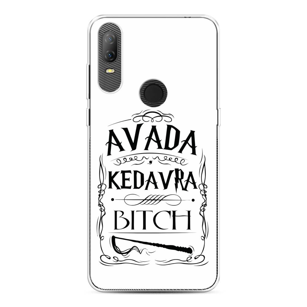 

Чехол на Alcatel 1V (2020) 5007U "Avada kedavra bitch", Белый;серый;черный, 170950-6