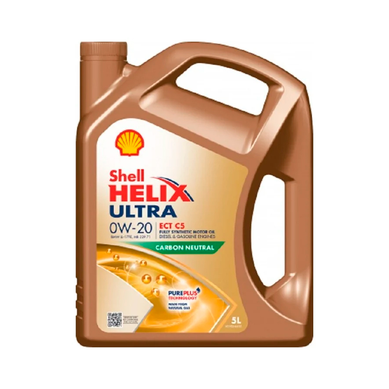 фото Моторное масло shell helix ultra ect c5 0w20 5л