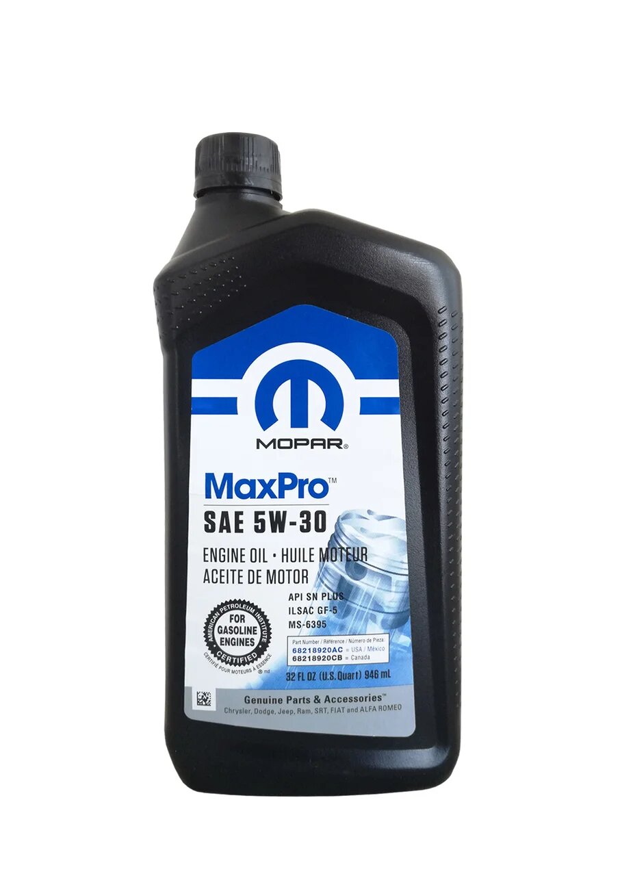 фото Моторное масло mopar maxpro sae 5w-30 (0,946л)