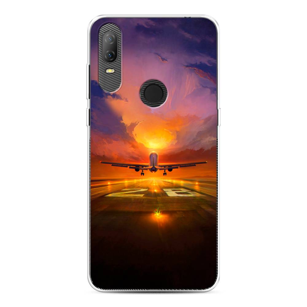 

Чехол на Alcatel 1V (2020) 5007U "Самолет на посадке", Оранжевый;синий, 170950-6