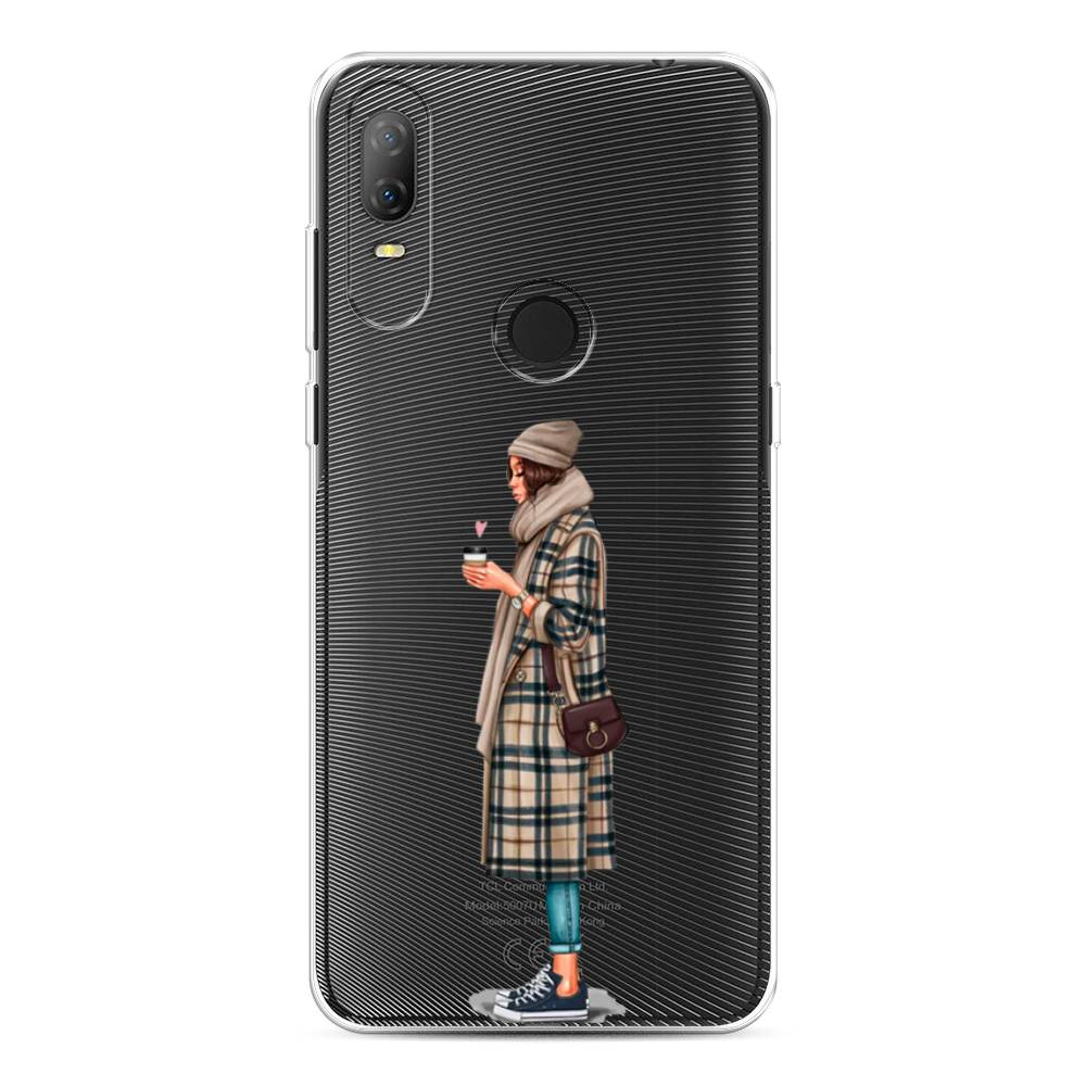 

Чехол на Alcatel 1V (2020) 5007U "Утренний кофе", Коричневый;бежевый, 170950-6