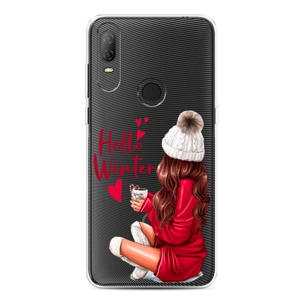 

Чехол на Alcatel 1V (2020) 5007U "Hello winter", Красный;белый;коричневый, 170950-5