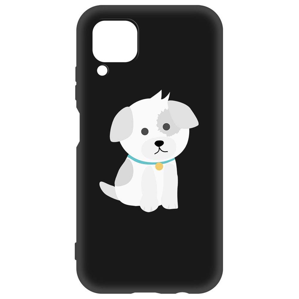 

Чехол-накладка Krutoff Soft Case Белый щенок для Huawei P40 Lite черный