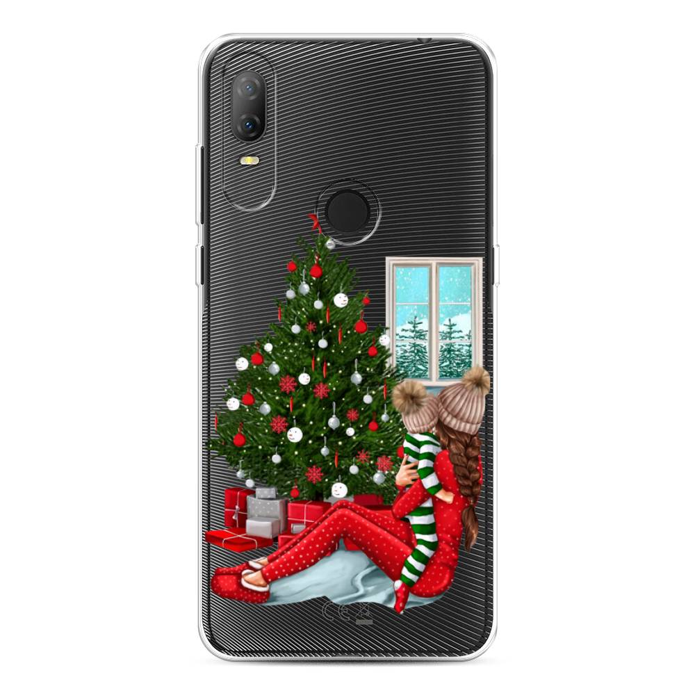 

Чехол на Alcatel 1V (2020) 5007U "Новый год с мамой", Красный;зеленый;голубой, 170950-6