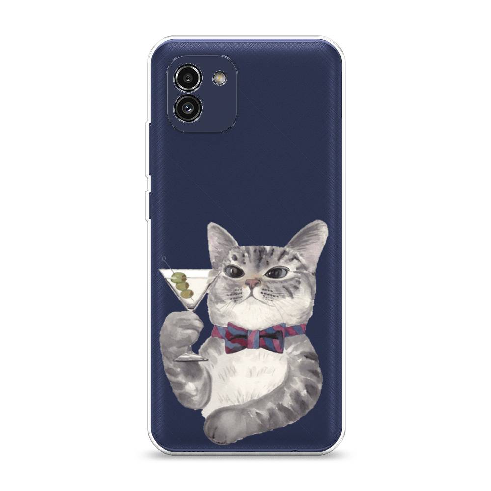 

Чехол Awog "Кот джентльмен" для Samsung Galaxy A03
