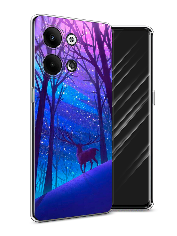 

Чехол Awog на Oppo Reno 9 "Северный олень", Фиолетовый;голубой;синий, 2512750-2
