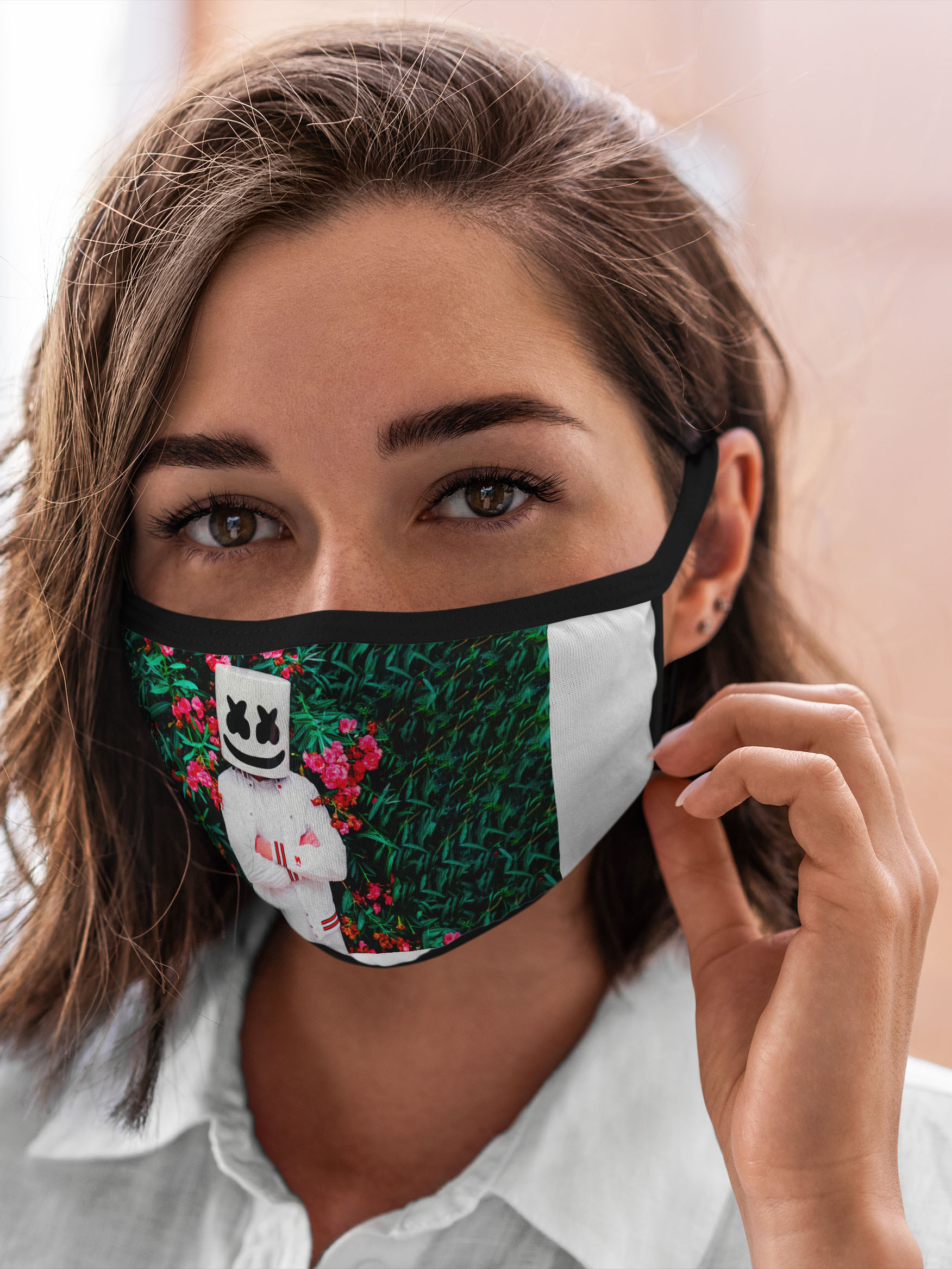 

Многоразовая маска унисекс Burnettie Marshmello Roses, Разноцветный, Marshmello Roses