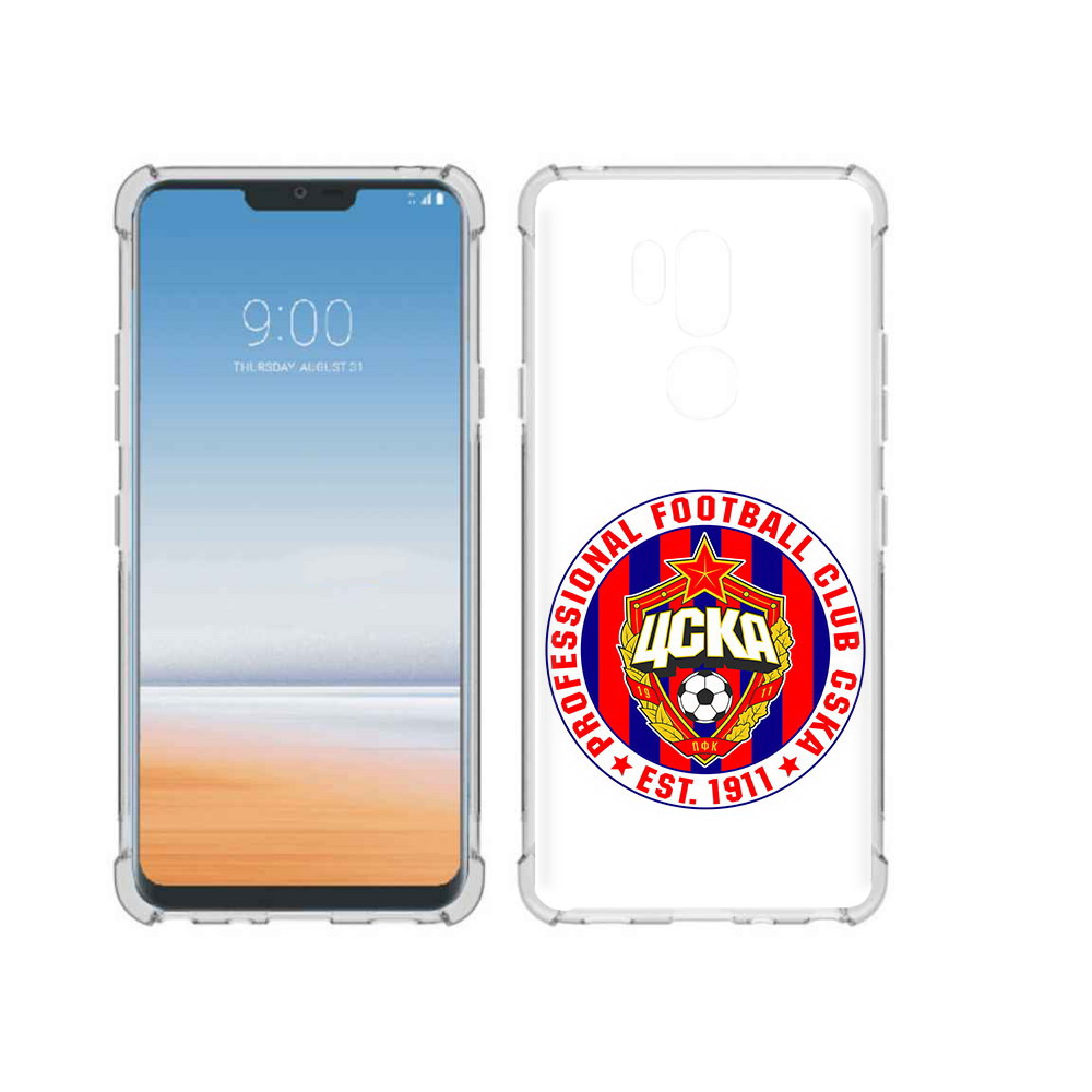 

Чехол MyPads Tocco для LG G7 ThinQ ФК ЦСК логотип, Прозрачный, Tocco