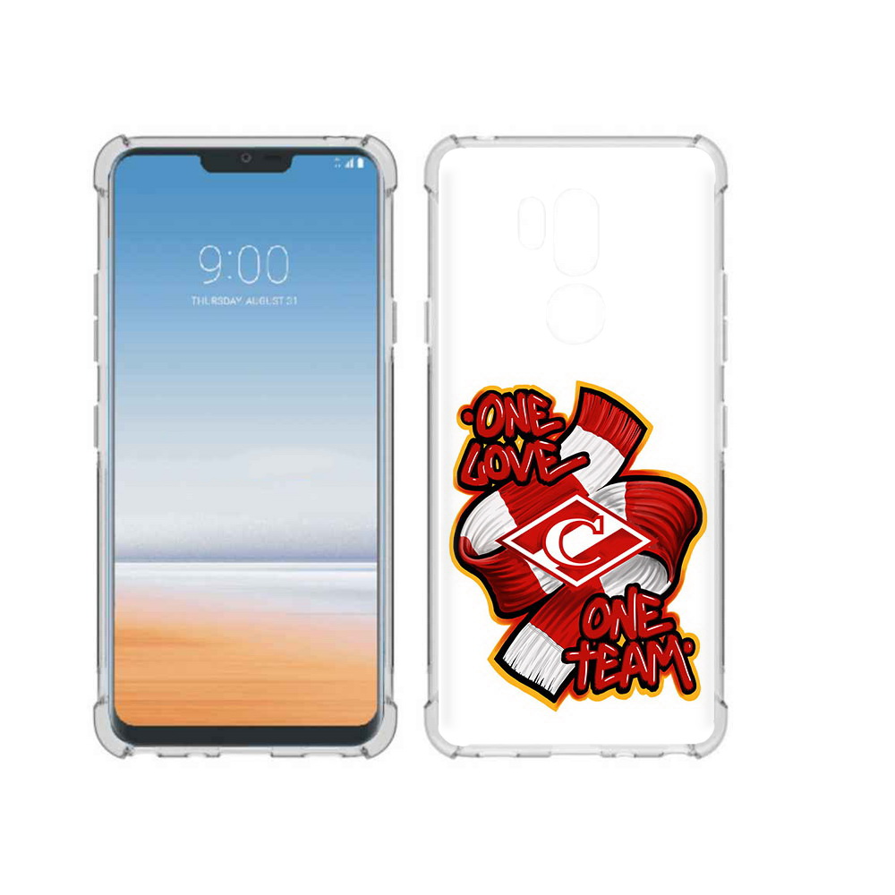 

Чехол MyPads Tocco для LG G7 ThinQ ФК спарак 1 любовь, Прозрачный, Tocco