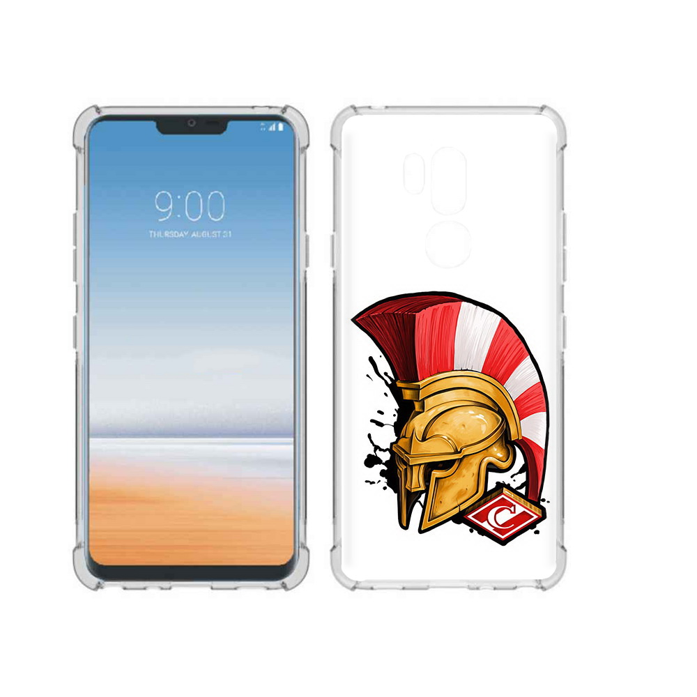 

Чехол MyPads Tocco для LG G7 ThinQ ФК спартак шлем, Прозрачный, Tocco