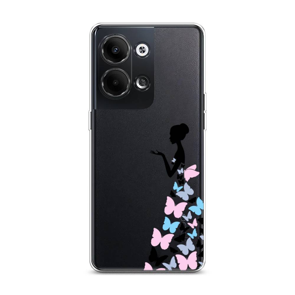 

Чехол Awog на Oppo Reno 9 "Платье из бабочек", Белый;розовый, 2512750-1