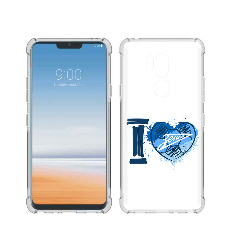 

Чехол MyPads Tocco для LG G7 ThinQ ФК я люблю зенит, Прозрачный, Tocco