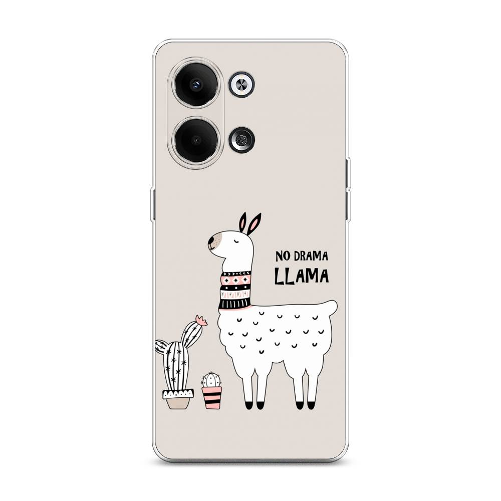

Чехол Awog на Oppo Reno 9 "No drama LLama", Бежевый;серый;белый, 2512750-2